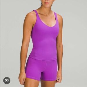Lululemon Align Waist Length Tank in Moonlit Magenta
